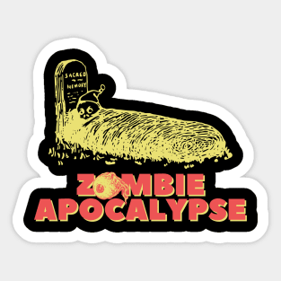 zombie apocalypse by no future b Sticker